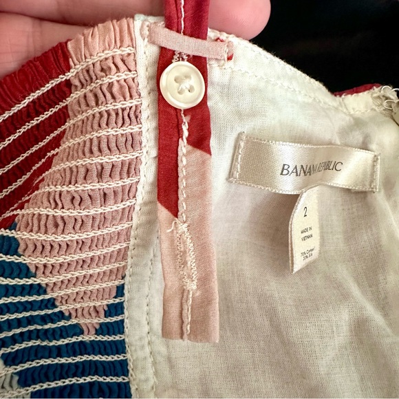 Banana Republic Colorful Geometric Maxi Dress Size 2 - Picture 14 of 16